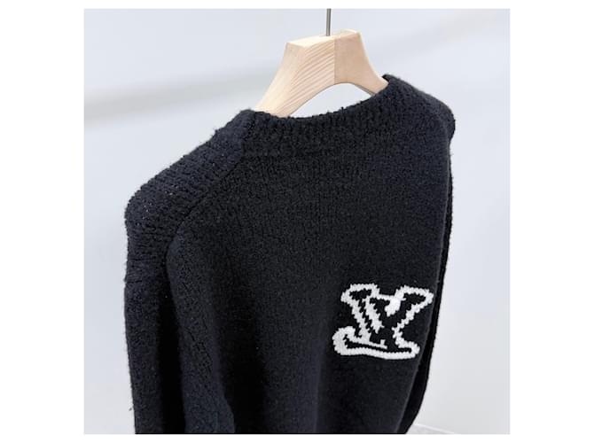 Louis Vuitton Intarsia-Strickpullover Rundhals schwarz - Ansicht 6
