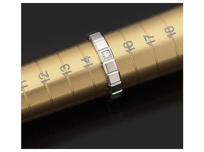 Chopard Ice Cube Ring aus Weißgold und Diamanten Größe - Ansicht 7