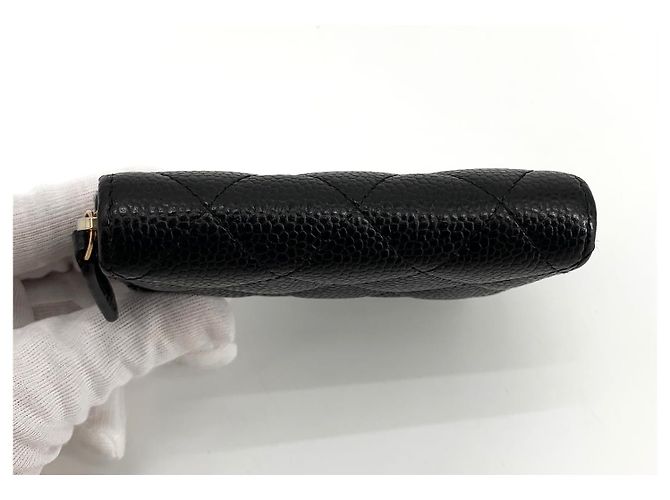Chanel Tarjetero Caviar Gold Zipper (Chip Interior) Dorado - vista 13