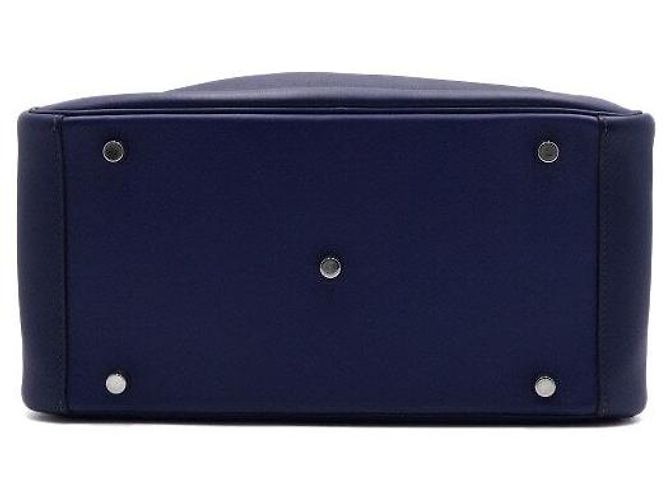 Hermès Borsa Tote e a Tracolla LINDY Navy Swift Blu - vista 8