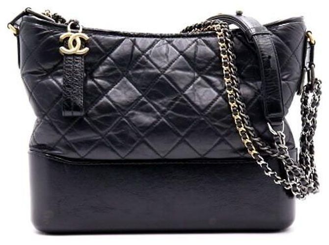 Chanel Borsa a spalla Gabrielle Hobo Medium con catena Nero - vista 2