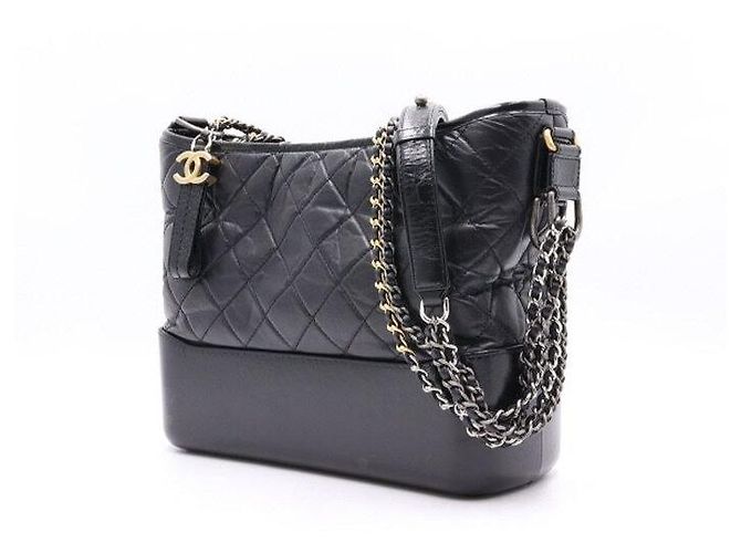 Chanel Borsa a spalla Gabrielle Hobo Medium con catena Nero - vista 3