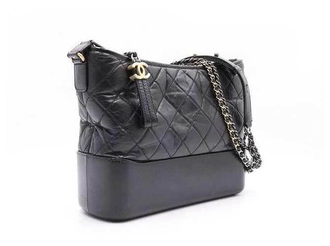 Chanel Borsa a spalla Gabrielle Hobo Medium con catena Nero - vista 4