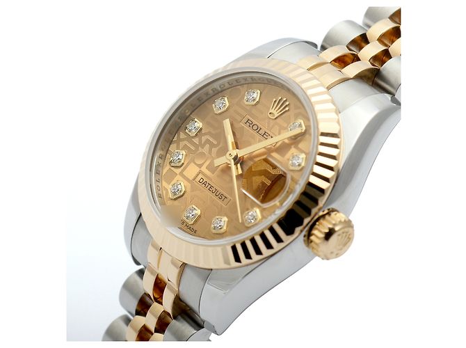 Rolex Datejust Computer Dial Original Diamond Women's Combo Watch Year Guarantee Golden - Ansicht 11