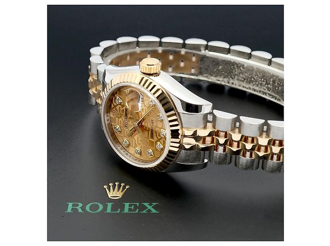 Rolex Datejust Computer Dial Original Diamond Women's Combo Watch Year Guarantee Golden - Ansicht 2
