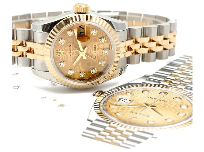Rolex Datejust Computer Dial Original Diamond Women's Combo Watch Year Guarantee Golden - Ansicht 22