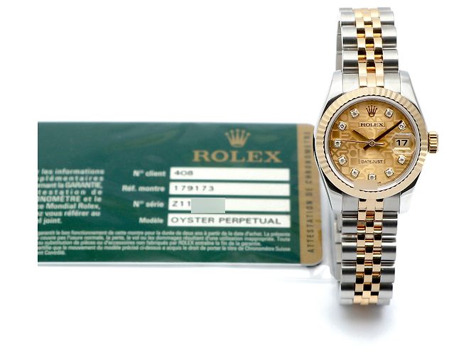 Rolex Datejust Computer Dial Original Diamond Women's Combo Watch Year Guarantee Golden - Ansicht 3