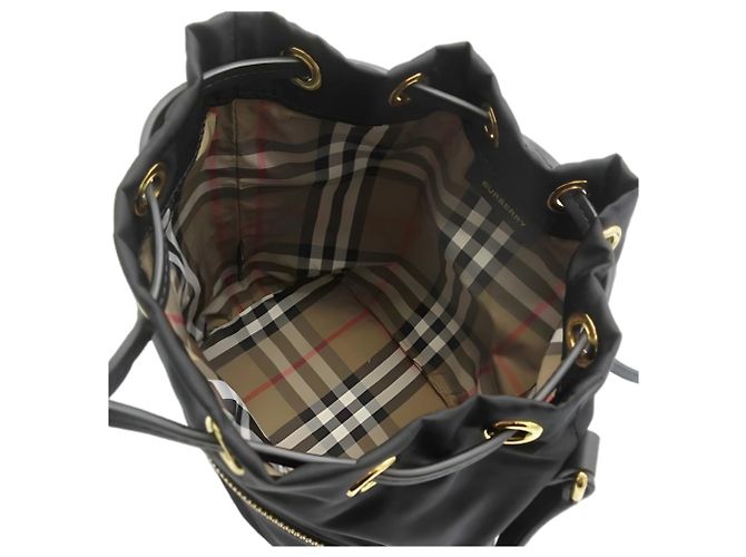 Burberry Borsa a secchiello in nylon Nero - vista 7