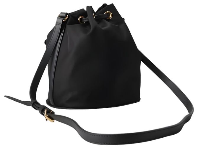 Burberry Borsa a secchiello in nylon Nero - vista 8