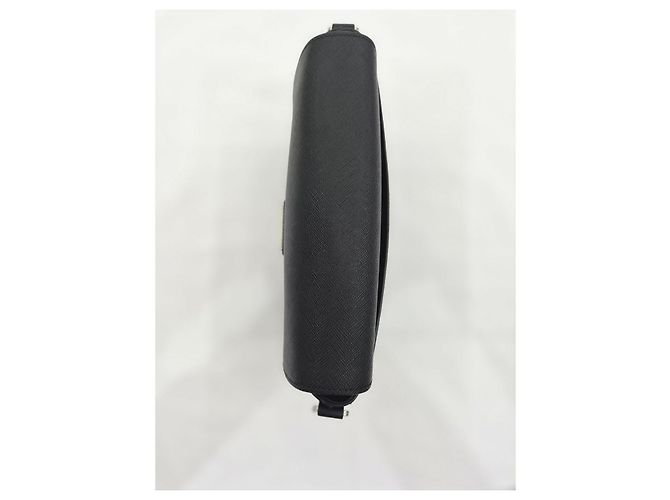 Prada Borsa a tracolla in pelle Saffiano nera Nero - vista 11