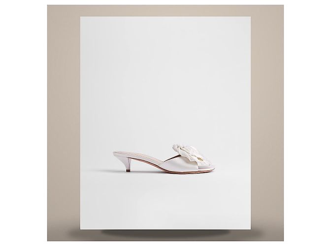 Louis Vuitton Sandali Dior Auror Hill Raso Bianco - vista 2
