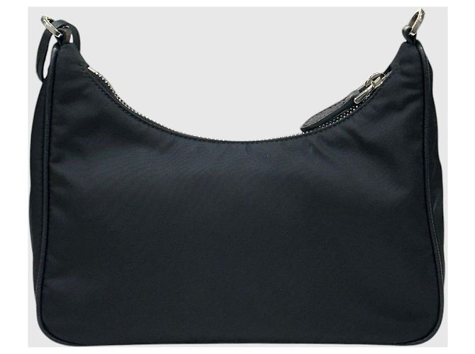 Prada Borsa Hobo Re-Edition Re-Nylon Black Nero - vista 8