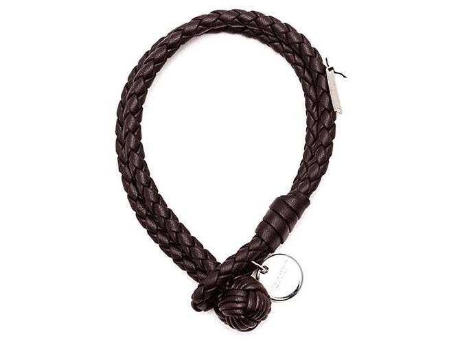Bottega Veneta Bracciale in Napa Intrecciato Marrone - vista 3