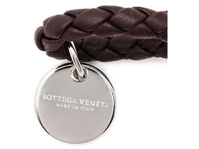 Bottega Veneta Bracciale in Napa Intrecciato Marrone - vista 7