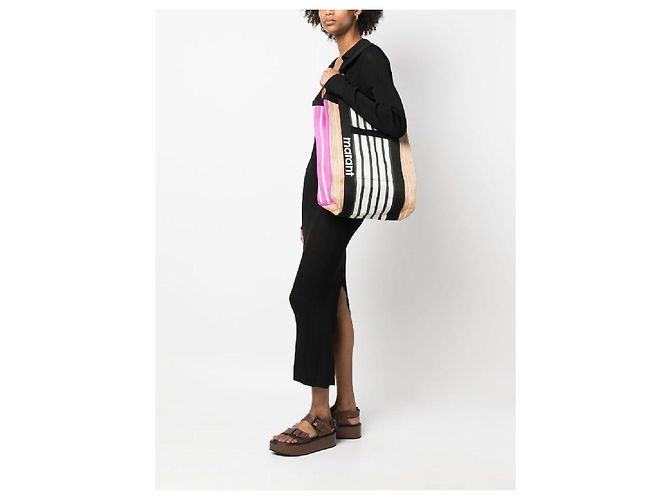 Isabel Marant Darwen Tote Bag Mehrfarbig Rot - Ansicht 6