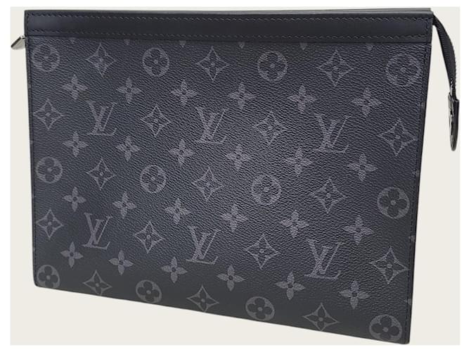 Louis Vuitton Eclipse Monogram Pochette Voyage Nero - vista 2