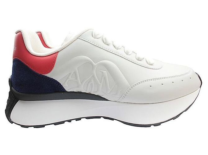 Alexander Mcqueen Sneakers con dettagli in camoscio Blu - vista 3