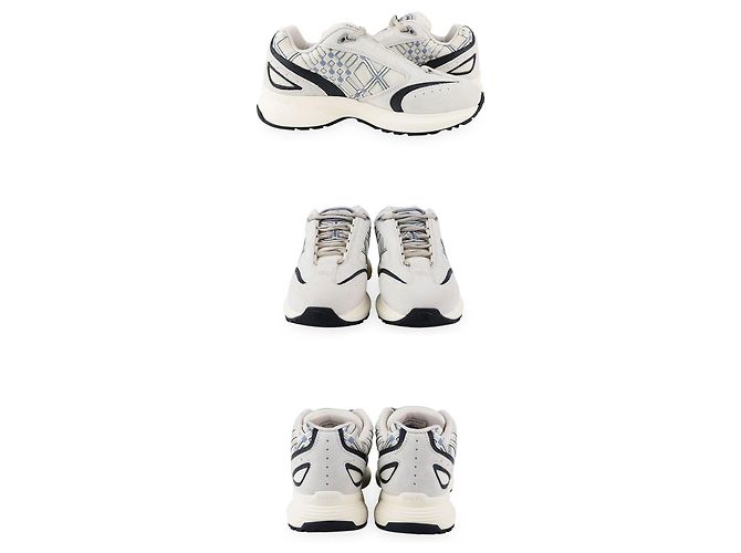 Burberry Sneakers Eclipse in camoscio e pelle da donna (Beige) Marrone - vista 4