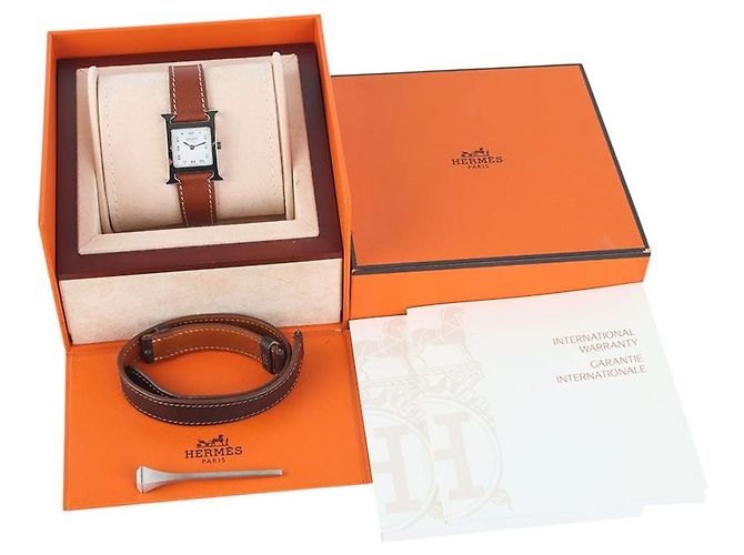 Hermès Reloj para mujer Hour Silver Small Plata - vista 7
