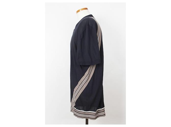 Hermès Navy Kurzarm Strick XXL Blau - Ansicht 3