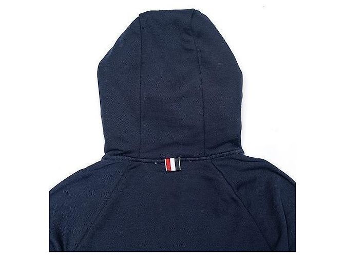 Thom Browne Veste zippée à capuche diagonale pour homme - vue 9