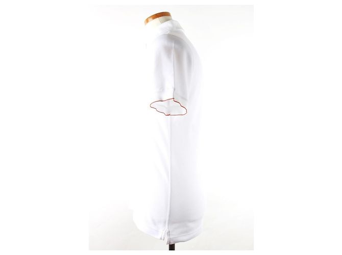 Hermès Silver Celie PK Kurzarm- Polo Weiß - Ansicht 3