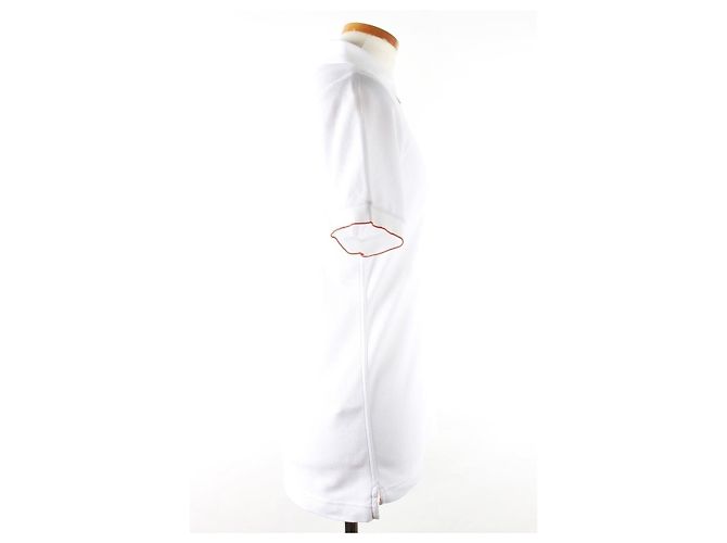 Hermès Silver Celie PK Kurzarm- Polo Weiß - Ansicht 4