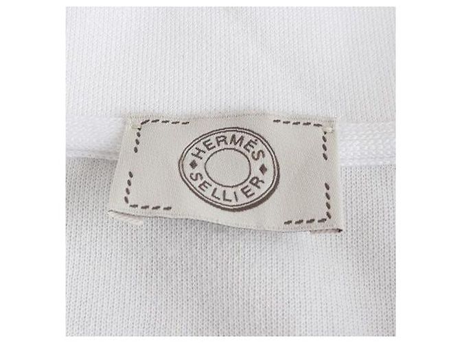 Hermès Silver Celie PK Kurzarm- Polo Weiß - Ansicht 6