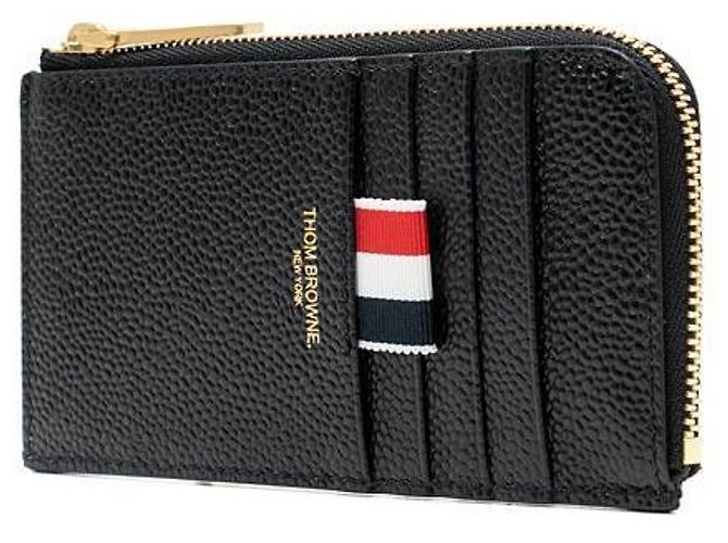 Thom Browne Half Zip Wallet Black - view 4