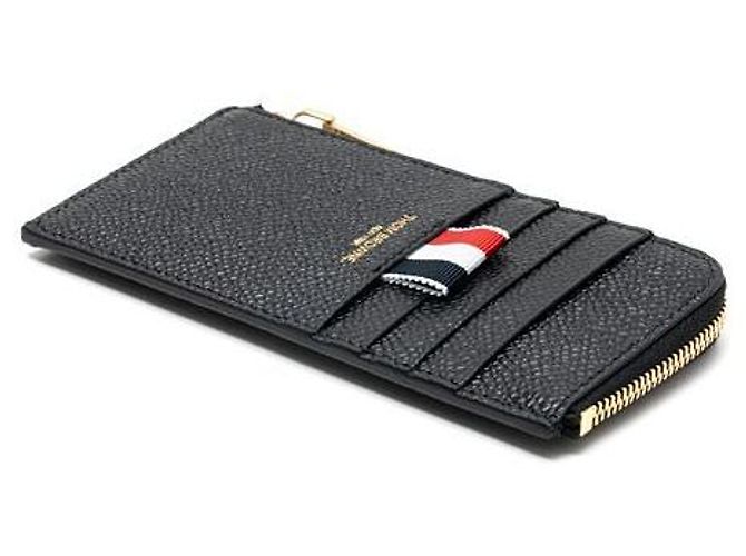 Thom Browne Half Zip Wallet Black - view 6