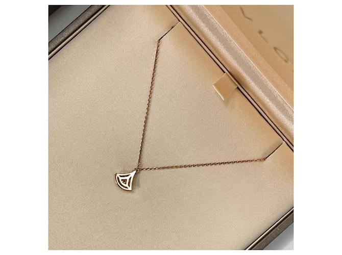 Bulgari Collana Mini Pave Oro Rosa - vista 6