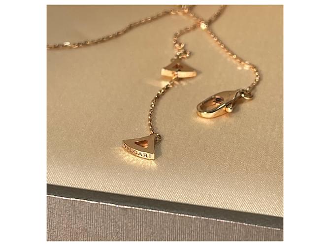 Bulgari Collana Mini Pave Oro Rosa - vista 7