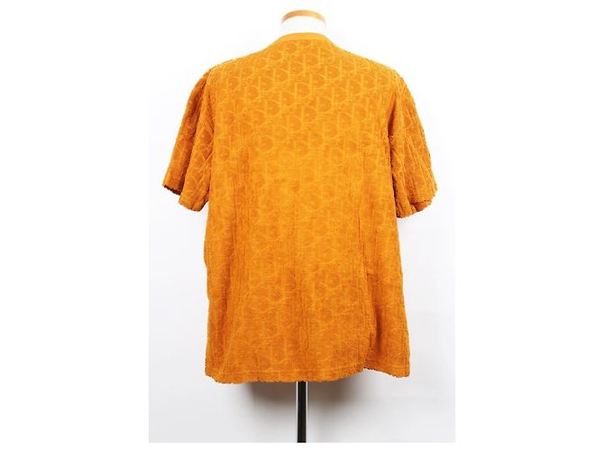Dior T-shirt a maniche corte Oblique Terry Orange XL Arancione - vista 2