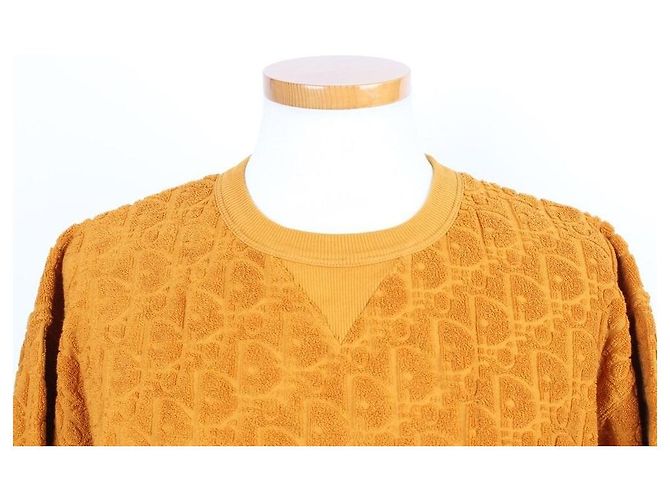 Dior T-shirt a maniche corte Oblique Terry Orange XL Arancione - vista 5