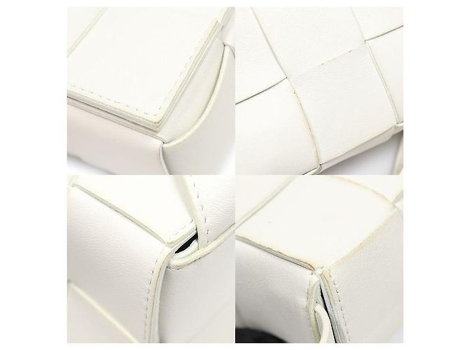 Bottega Veneta Mini borsa a tracolla Candy Cassette in intreccio Intrecciato bianca Bianco - vista 6