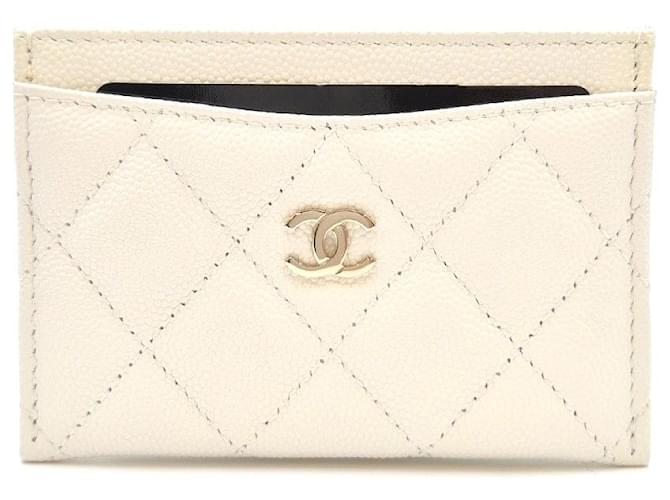 Chanel Klassischer Kartenhalter Weiß - Ansicht 4