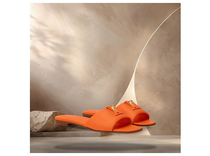 Louis Vuitton Mule piatto Mare Orange Arancione - vista 2