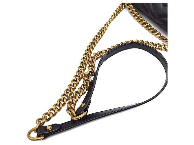 Gucci Borsa a tracolla Marmont Matelassé Nero - vista 5