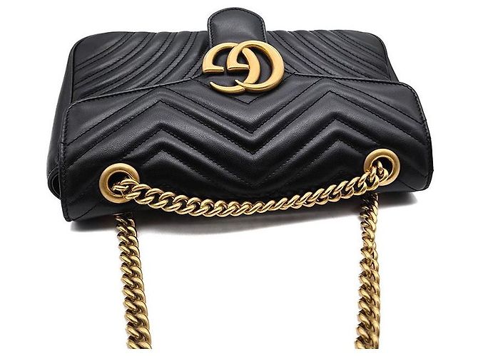 Gucci Borsa a tracolla Marmont Matelassé Nero - vista 6