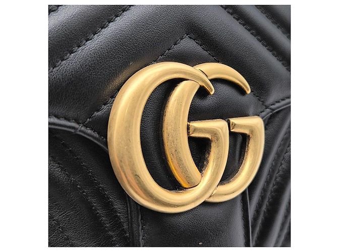 Gucci Borsa a tracolla Marmont Matelassé Nero - vista 8