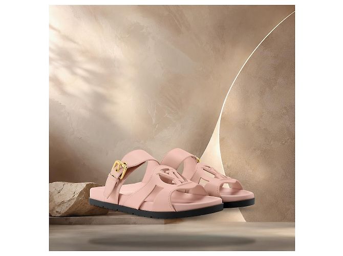 Louis Vuitton Mule Isola Comfort Nude Pink Marrone - vista 2