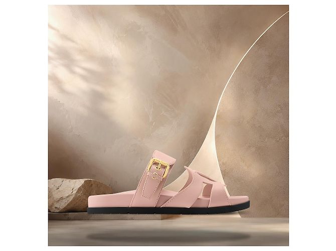 Louis Vuitton Mule Isola Comfort Nude Pink Marrone - vista 3