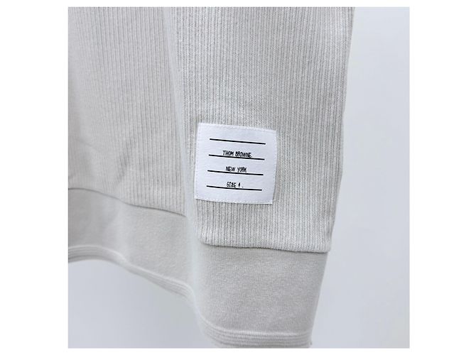 Thom Browne Baumwoll- Polohemd mit kurzen Ärmeln Ivory Weiß - Ansicht 6