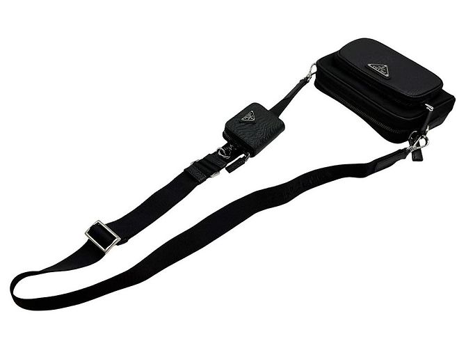 Prada Borsa a tracolla Re-Nylon Saffiano Black Nero - vista 6