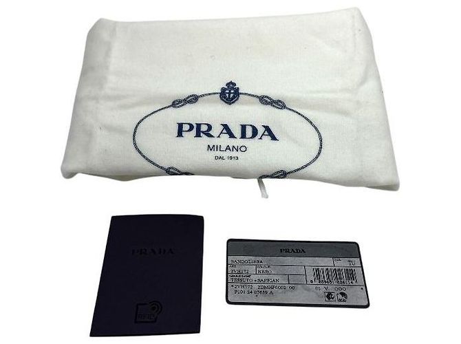 Prada Borsa a tracolla Re-Nylon Saffiano Black Nero - vista 8