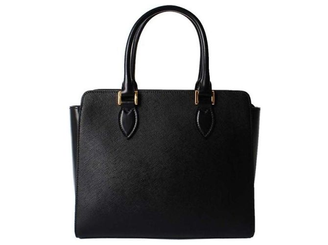Prada Borsa Tote con manici in pelle Saffiano Nero - vista 5