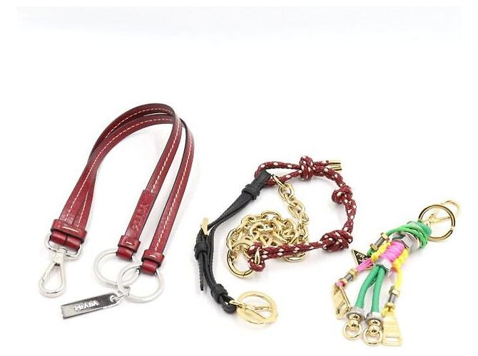 Prada Borsa a spalla e borsa a tracolla Multi Charm in pelle Soft Sound nera - vista 8
