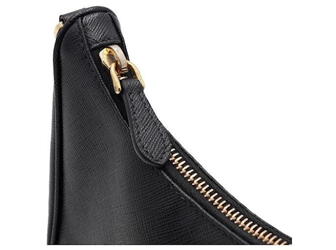 Prada Borsa Hobo Multi Re-edition con catena nera Nero - vista 11