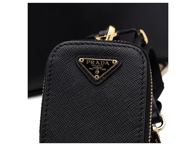 Prada Borsa Hobo Multi Re-edition con catena nera Nero - vista 8
