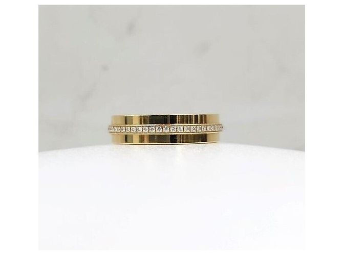 Tiffany & Co Schmaler Diamantring Gelbgold - Ansicht 3
